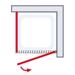 Schulte ExpressPlus Drehtür Seitenwand Mit Duschwanne AlexaStyle2.0 80 X 80 -Bad Verkauf 060991064418 2053 064418 6