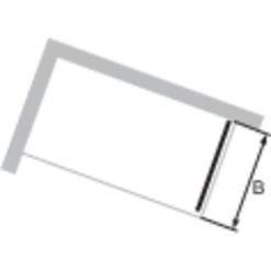 Hüppe Seitenwand EasyEntry Für Gleittür BxH: 70 Cm X 200 Cm Silber Hochglanz -Bad Verkauf 06610 2438 HPUV2C254NUC 21 1