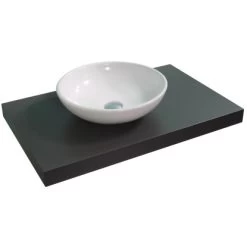 Aufsatzwaschbecken Ø 42 Cm Rund Weiß -Bad Verkauf 2137 Aufsatzwaschbecken 4 1