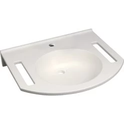 Geberit Waschbecken Publica 60 Cm Weiß Mit Ausschnitten