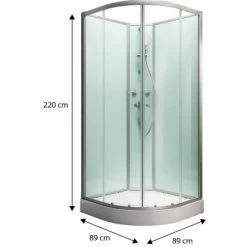 Schulte Komplettduschkabine Kreta II Alu-Natur Hellgrün 89x89x202 Cm 9 Schulte Komplettduschkabine Kreta II Alu-Natur Hellgrün 89x89x202 Cm -Bad Verkauf 32020 2053 4060991009747 1 2