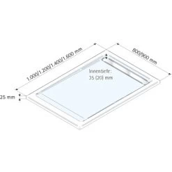 Schulte ExpressPlus Duschwanne Mit Rinne Extraflach 80x120cm -Bad Verkauf 32020 2053 4060991037146 5