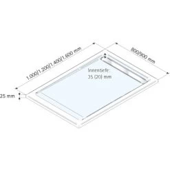 Schulte ExpressPlus Duschwanne Mit Rinne Chromoptik Extraflach 90 X 120 Cm -Bad Verkauf 32020 2053 4060991037184 5