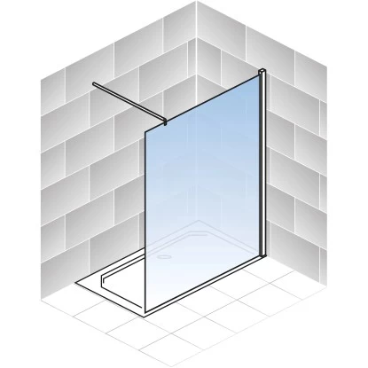 Schulte ExpressPlus Walk In M8 MasterClass Chromoptik Klar Hell 200x90cm 2 Schulte ExpressPlus Walk In M8 MasterClass Chromoptik Klar Hell 200x90cm – Bild 2