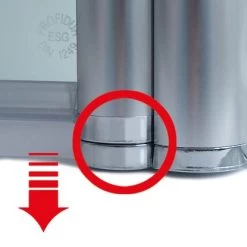 Schulte ExpressPlus Set Duschkabine Pendeltür Garant Mit Duschwanne 200x80cm -Bad Verkauf 3342 2053 HebSenk Profil 1