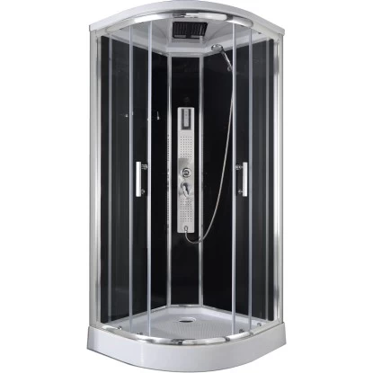 Sanotechnik Komplettduschkabine Trend 1 Chrom-Optik 210 Cm X 90 Cm 2 Sanotechnik Komplettduschkabine Trend 1 Chrom-Optik 210 Cm X 90 Cm – Bild 2