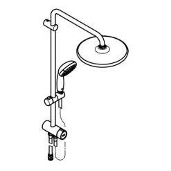 Grohe QuickFix Duschsystem Vitalio Start 250 Flex Mit Umstellung -Bad Verkauf 4005176782176 4520 AI 01