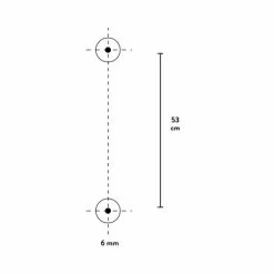 Baliv Brausestange DST-50.01, 58 Cm Verchromt -Bad Verkauf 4007873312373 WEB01 260521