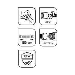 Baliv Duschbrause-Set DBS-70.70 Verchromt -Bad Verkauf 4007873313059 WEB03 260521