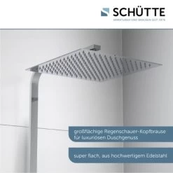 Schütte Überkopf-Brauseset Ocean Mit Thermostat-Ablage Chrom-Anthrazit -Bad Verkauf 4008431605319 2759 4
