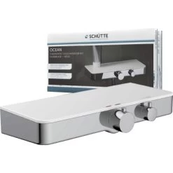 Schütte Thermostat-Duscharmatur Ocean Mit Ablage Chrom-Weiß