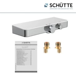 Schütte Thermostat-Duscharmatur Ocean Mit Ablage Chrom-Weiß -Bad Verkauf 4008431605357 2759 5