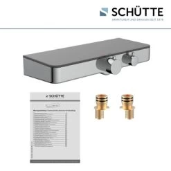 Schütte Thermostat-Duscharmatur Ocean Mit Ablage Chrom-Anthrazit 10 Schütte Thermostat-Duscharmatur Ocean Mit Ablage Chrom-Anthrazit -Bad Verkauf 4008431605364 2759 5