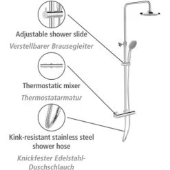 Wenko Duschsystem Young Eco Inkl. 2 Wasserspar-Regulatoren -Bad Verkauf 4008838404287 1068 AI 20