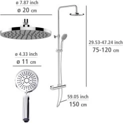 Wenko Duschsystem Young Eco Inkl. 2 Wasserspar-Regulatoren -Bad Verkauf 4008838404287 1068 VM 02