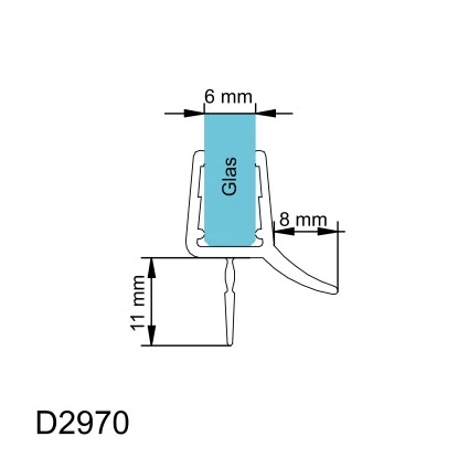 Schulte Wasserabweisprofil Gebogen 6 Mm Glas Für Rundduschen 2 Schulte Wasserabweisprofil Gebogen 6 Mm Glas Für Rundduschen – Bild 2