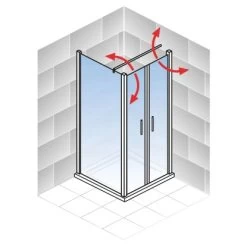 Schulte Alexa Style 2.0 Pendeltür Inklusive Seitenwand 90 X 80 X 192 Cm -Bad Verkauf 4060991018787 5