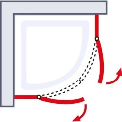 Schulte Runddusche Alexa Style 2.0 Echtglas 4-tlg. Alu-Natur 90 Cm X 90 Cm -Bad Verkauf 4060991019685 2053 6