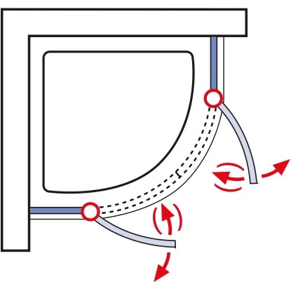 Schulte Runddusche Mit Drehtüren MasterClass BxTxH 80 X 80 X 200 Cm 3 Schulte Runddusche Mit Drehtüren MasterClass BxTxH 80 X 80 X 200 Cm – Bild 3