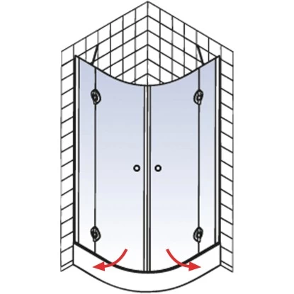 Schulte Runddusche Mit Drehtüren MasterClass BxTxH 80 X 80 X 200 Cm 4 Schulte Runddusche Mit Drehtüren MasterClass BxTxH 80 X 80 X 200 Cm – Bild 4