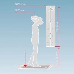 Schulte Dusch Master Rain Mit Thermostat Und Tellerkopfbrause -Bad Verkauf 4060991035418 2053 6