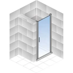 Schulte ExpressPlus Drehtür Für Nische AlexaStyle2.0Dekor Liane 80x192cm -Bad Verkauf 4060991037474 2053 5