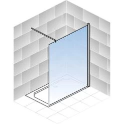 Schulte Duschwand Walk In Alexa Style 2.0 Chromoptik Dekor Liane 100 Cm -Bad Verkauf 4060991037801 2053 5