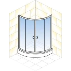 Schulte ExpressPlus Runddusche Sunny Sicherheitsglas Alpinweiß 190x90x90cm 12 Schulte ExpressPlus Runddusche Sunny Sicherheitsglas Alpinweiß 190x90x90cm -Bad Verkauf 4060991051098 2053 5