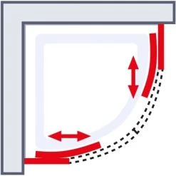 Schulte ExpressPlus Runddusche Sunny Sicherheitsglas Chromoptik 190x90x90cm -Bad Verkauf 4060991051197 2053 6