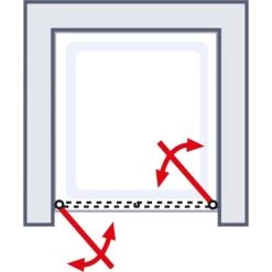 Schulte ExpressPlus Pendeltür Sunny In Nische 180x75cm Alu Natur 7 Schulte ExpressPlus Pendeltür Sunny In Nische 180x75cm Alu Natur -Bad Verkauf 4060991055256 2053 6