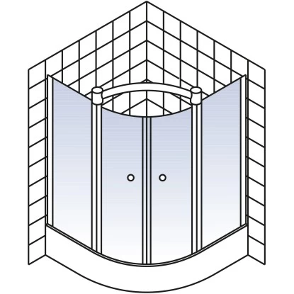 Schulte ExpressPlus Runddusche Garant Mit Duschwanne Alu Natur 200x90x90cm 5 Schulte ExpressPlus Runddusche Garant Mit Duschwanne Alu Natur 200x90x90cm – Bild 5