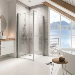Schulte ExpressPlus Set Duschkabine Mit Drehtür Garant Mit Duschwanne 200x80