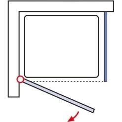 Schulte ExpressPlus Set Duschkabine Mit Drehtür Garant Mit Duschwanne 200x80 -Bad Verkauf 4060991056222 2053 5