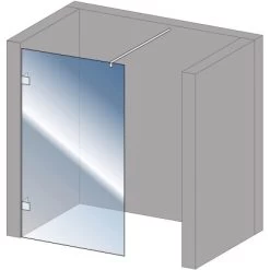 Schulte Alexa Style 2.0 Duschwand Walk In Loft 2-teilig BlackStyle 120 X 200cm -Bad Verkauf 4060991056758 2053 7