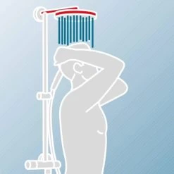 Schulte Duschsystem Rain II Mit Ablage White Style Thermostat -Bad Verkauf 4060991062742 11