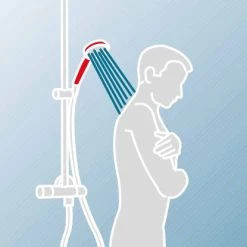 Schulte Duschsystem Rain II Mit Ablage White Style Thermostat -Bad Verkauf 4060991062742 12