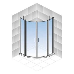 Schulte ExpressPlus Runddusche AlexaStyle2.0 90 X90 X 192 Cm Mit Radius: 550 Mm -Bad Verkauf 4060991064067 2053 7 5