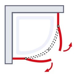 Schulte ExpressPlus Runddusche AlexaStyle2.0 90 X90 X 192 Cm Mit Radius: 550 Mm -Bad Verkauf 4060991064067 2053 7 6