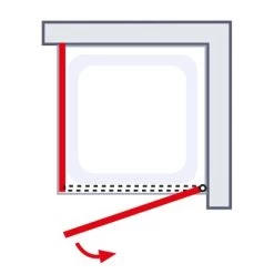 Schulte Alexa Style 2.0 Drehtür Inklusive Seitenwand 80 X 90 X 192 Cm -Bad Verkauf 4060991064166 5