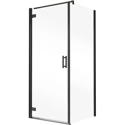 Schulte Drehtür Toura L + Seitenwand Pendelbar Schwarz 200 X 90 X 90 Cm Klar Hel 2 Schulte Drehtür Toura L + Seitenwand Pendelbar Schwarz 200 X 90 X 90 Cm Klar Hel – Bild 2