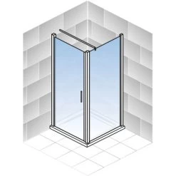 Schulte Drehtür Toura L + Seitenwand Pendelbar Schwarz 200 X 90 X 90 Cm Klar Hel 10 Schulte Drehtür Toura L + Seitenwand Pendelbar Schwarz 200 X 90 X 90 Cm Klar Hel -Bad Verkauf 4060991070068 2053 5