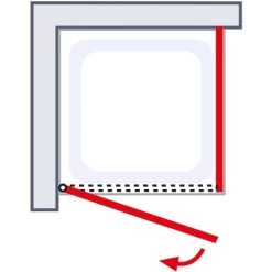 Schulte Drehtür Toura L + Seitenwand Pendelbar Schwarz 200 X 90 X 90 Cm Klar Hel 11 Schulte Drehtür Toura L + Seitenwand Pendelbar Schwarz 200 X 90 X 90 Cm Klar Hel -Bad Verkauf 4060991070068 2053 6