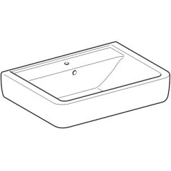 Geberit Aufsatzwaschbecken Renova Plan 65 Cm Weiß -Bad Verkauf 4123 225165000 Perspective