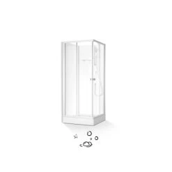 Baliv Komplettdusche DUK-85.110KE 85 Cm X 85 Cm Silber Matt -Bad Verkauf 4250312110935 S03 080720 L