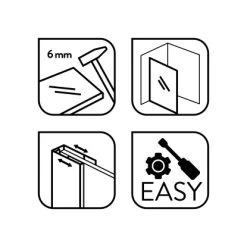 Baliv Duschabtrennung Walk-In DUK-120.80 120 Cm X 195 Cm Chrom -Bad Verkauf 4250312111000 WEB02 270521