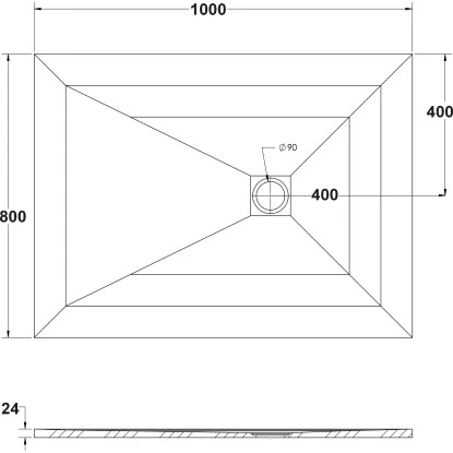 Ottofond Duschwanne Strato 100 Cm X 80 Cm X 2,4 Cm Anthrazit 4 Ottofond Duschwanne Strato 100 Cm X 80 Cm X 2,4 Cm Anthrazit – Bild 4