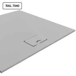 Nordholm Slimline Duschwanne 120 Cm X 120 Cm Grau