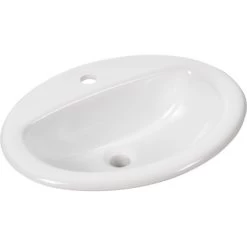 AquaSu AVondo Einbau-Waschbecken 51,6 Cm Weiß