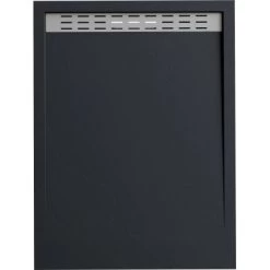 Verosan+ Duschplatte Mit Duschrinne Schwarz 120 Cm X 90 Cm