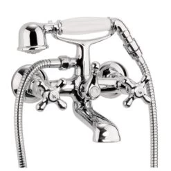 AquaSu Zweigriff-Wannenarmatur Athenas Wanne Mit Brausegarnitur